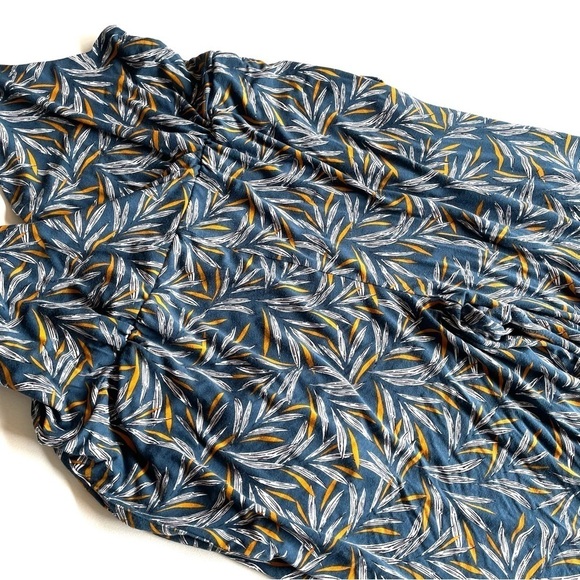 Loft Plus Loft Beach Palm Strappy Jumpsuit Wide Leg Size 14 - Picture 13 of 15